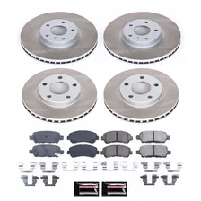 Front and Rear SEMI-COATED ROTOR KIT for Nissan Maxima image 1