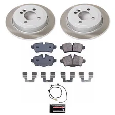 Rear SEMI-COATED ROTOR KIT for Mini Cooper image 1
