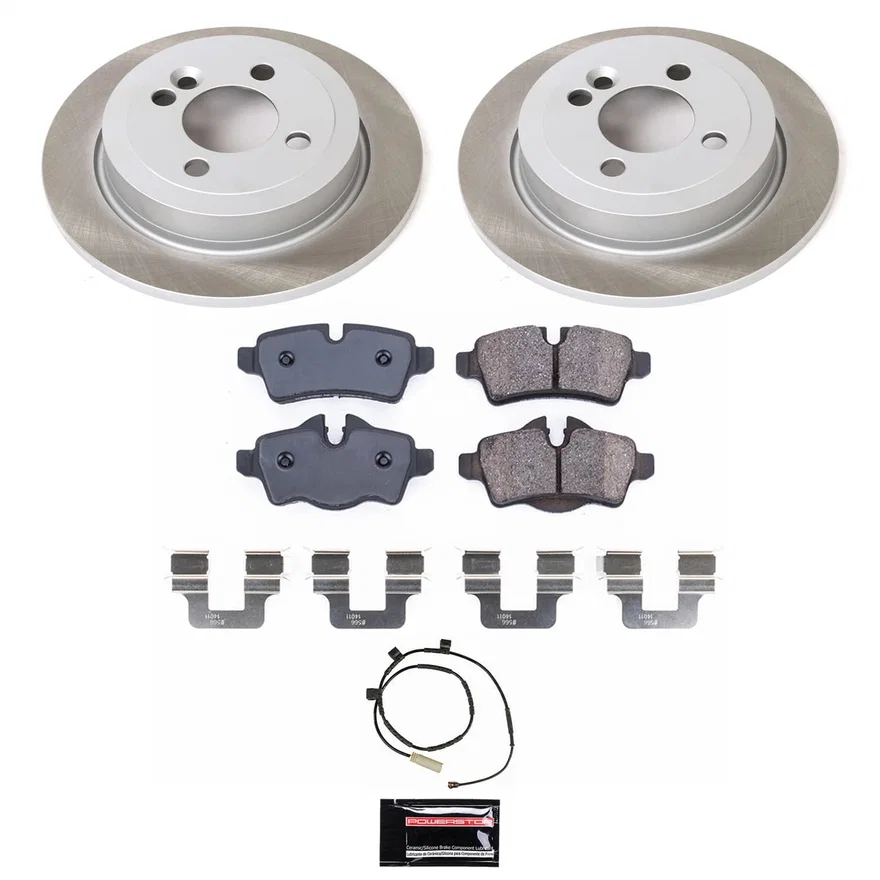 Rear SEMI-COATED ROTOR KIT for Mini Cooper