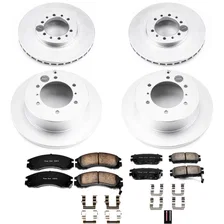 Front and Rear Z17 COATED BRAKE KIT for Mitsubishi Montero image 2