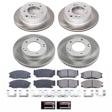 Front and Rear SEMI-COATED ROTOR KIT for Kia Sorento image 1