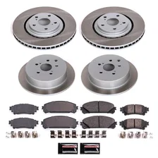 Front and Rear SEMI-COATED ROTOR KIT image 1