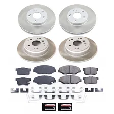 Front and Rear SEMI-COATED ROTOR KIT for Honda Element image 1