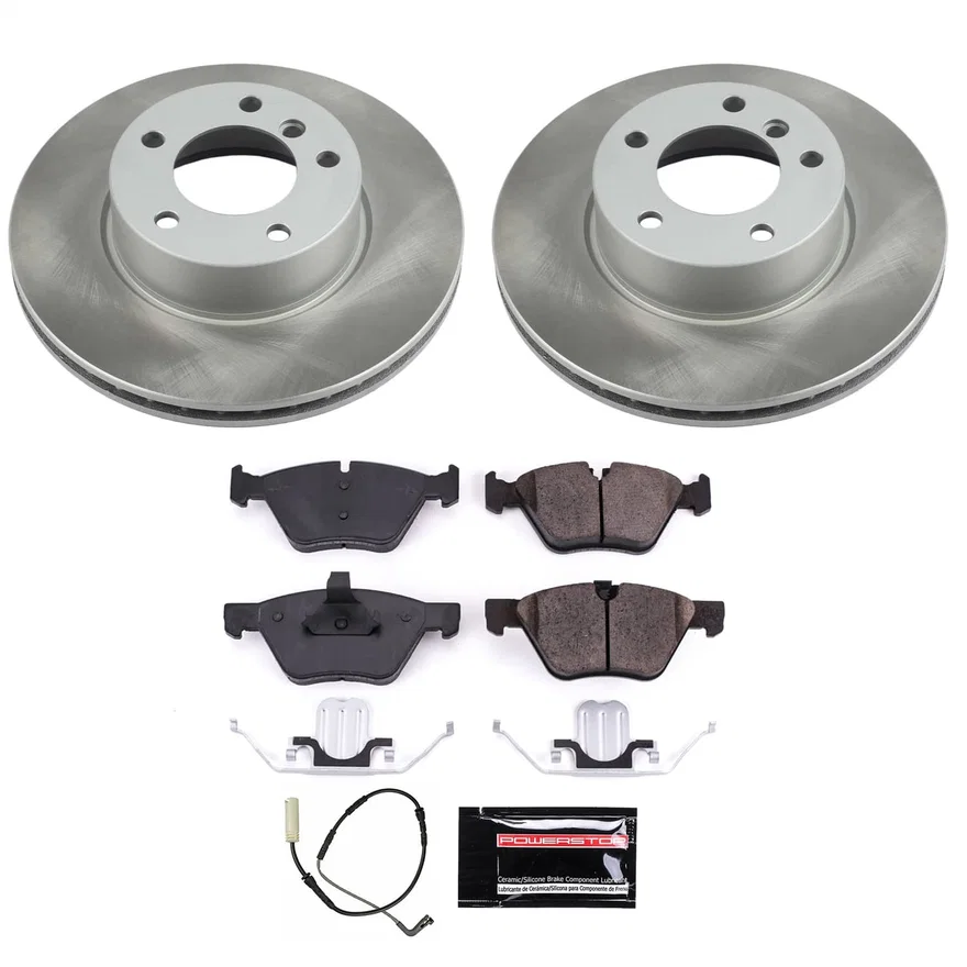 Front SEMI-COATED ROTOR KIT for BMW 328i