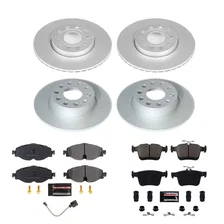 Front and Rear Z17 COATED BRAKE KIT for Volkswagen Jetta image 2