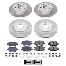 Front and Rear SEMI-COATED ROTOR KIT for Chevrolet Cruze image 1