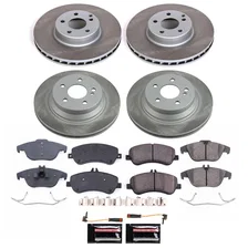 Front and Rear SEMI-COATED ROTOR KIT for Mercedes-Benz image 1
