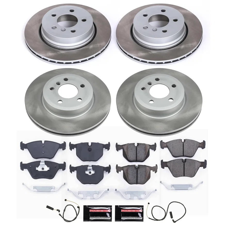 Front and Rear SEMI-COATED ROTOR KIT for BMW X3