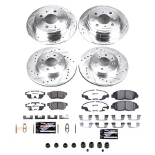 Front and Rear Z26 STREET BRAKE KIT for Honda Civic image 2