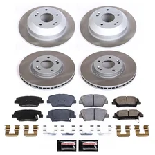 Front and Rear SEMI-COATED ROTOR KIT image 1