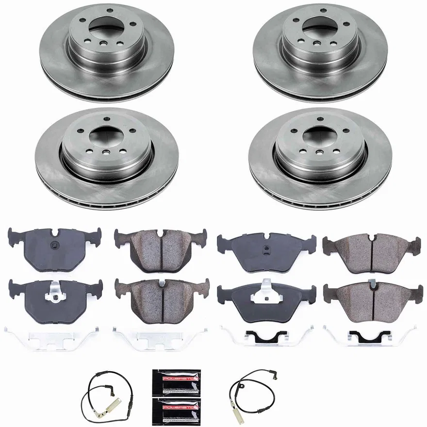 Front and Rear AUTOSPECIALTY BRAKE KIT for BMW 525i
