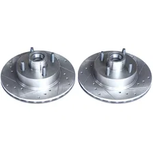 Front DRILLEDSLOTTED ROTOR PAIR image 2