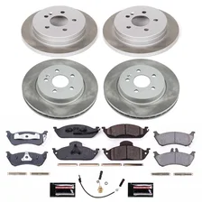 Front and Rear SEMI-COATED ROTOR KIT for Mercedes-Benz image 1