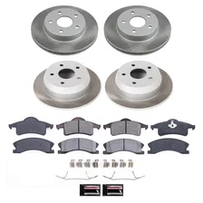 Front and Rear SEMI-COATED ROTOR KIT for Jeep Grand Cherokee image 1