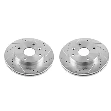 Front DRILLEDSLOTTED ROTOR PAIR for Suzuki image 2