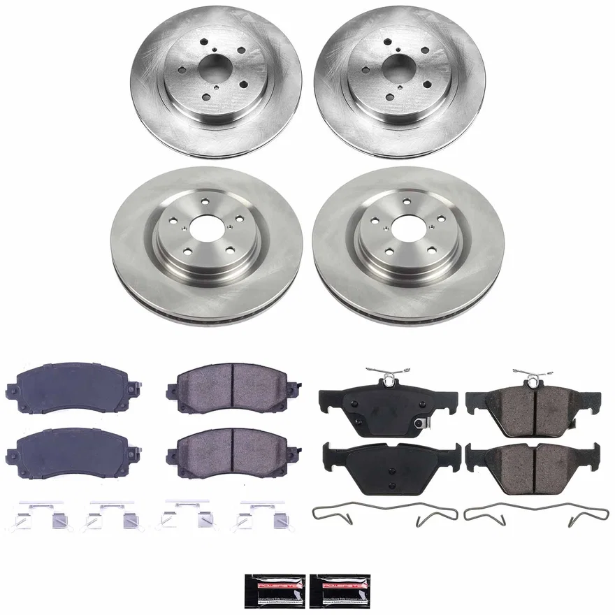 Front and Rear AUTOSPECIALTY BRAKE KIT for Subaru WRX