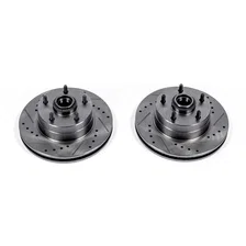 Front DRILLEDSLOTTED ROTOR PAIR image 2