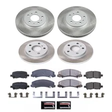 Front and Rear SEMI-COATED ROTOR KIT for Chevrolet image 1