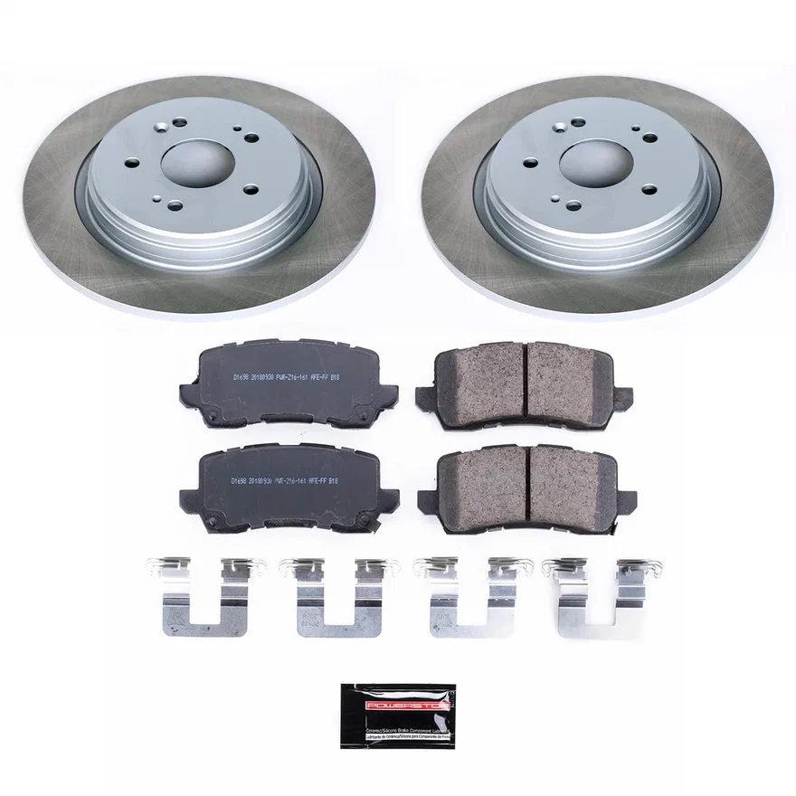 Rear SEMI-COATED ROTOR KIT for Acura TLX