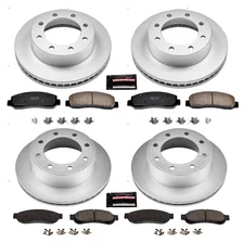 Front and Rear Z17 COATED BRAKE KIT for Ford F-250 Super Duty image 2