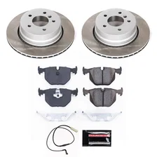 Rear SEMI-COATED ROTOR KIT for BMW image 1