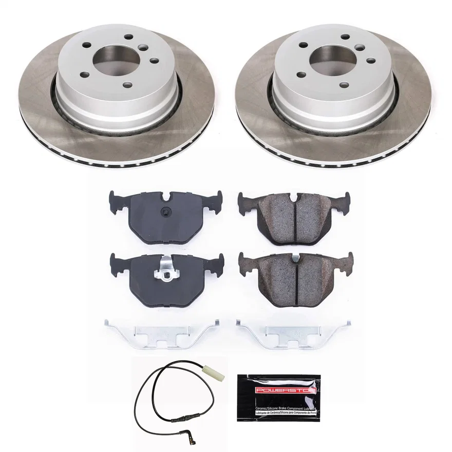 Rear SEMI-COATED ROTOR KIT for BMW