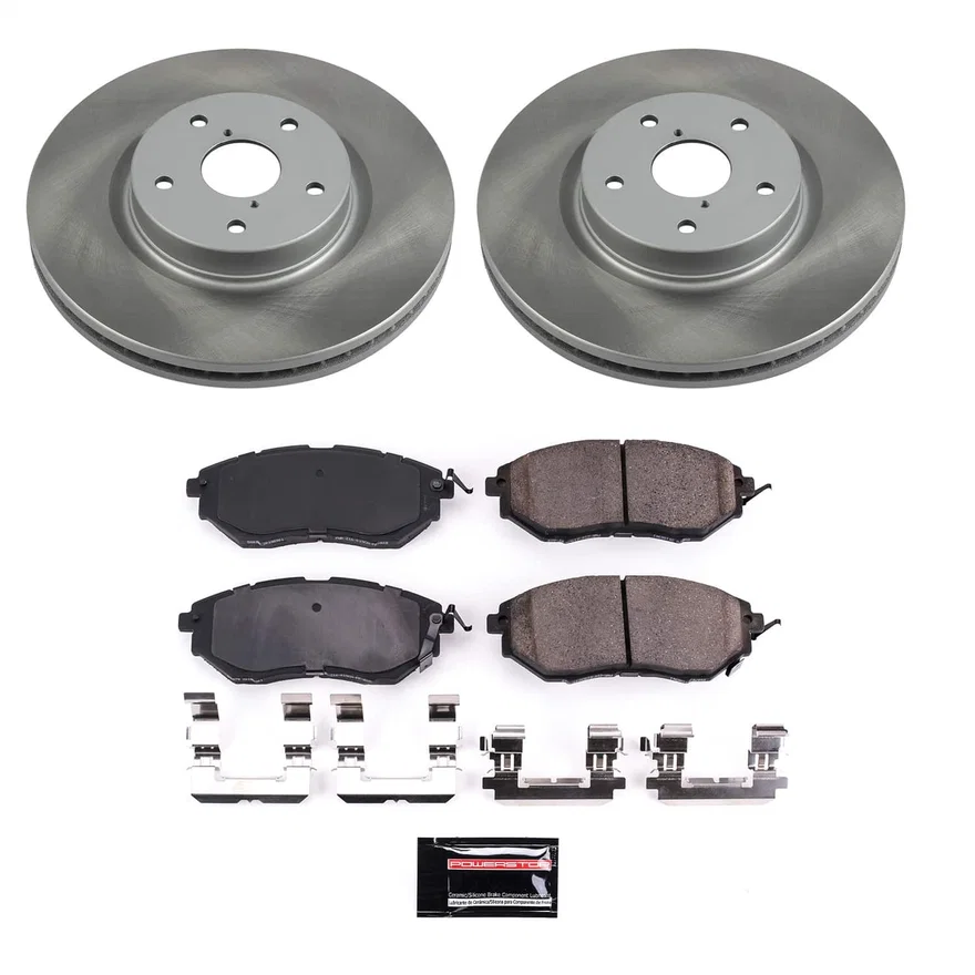 Front SEMI-COATED ROTOR KIT for Subaru