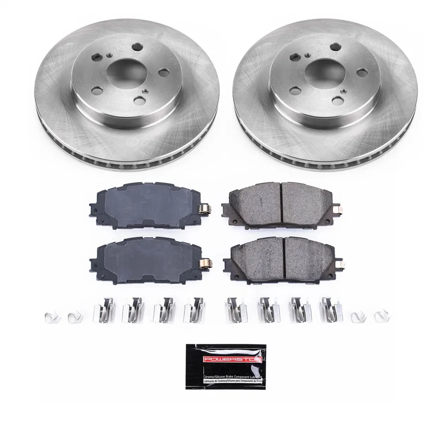 Front SEMI-COATED ROTOR KIT for Toyota