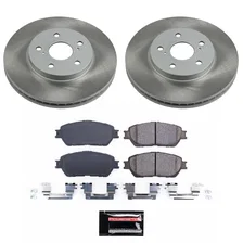 Front SEMI-COATED ROTOR KIT for Toyota Camry image 1