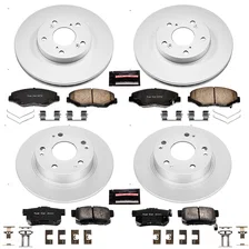 Front and Rear Z17 COATED BRAKE KIT for Honda Accord image 2