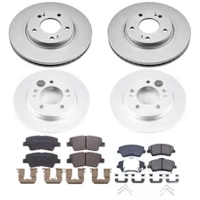 Front and Rear Z17 COATED BRAKE KIT for Hyundai Elantra image 2