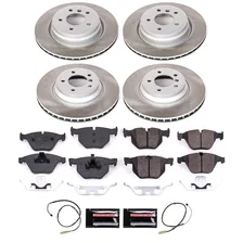 Front and Rear SEMI-COATED ROTOR KIT for BMW 335i xDrive image 1