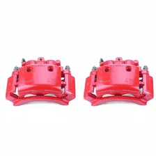Rear RED CALIPER PAIR W/BRKT for Dodge Ram 2500 image 2