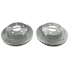 Front DRILLEDSLOTTED ROTOR PAIR image 2