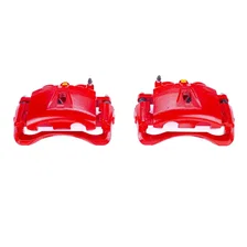 Front RED CALIPER PAIR W/BRKT image 2