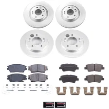 Front and Rear Z17 COATED BRAKE KIT for Hyundai Elantra image 2