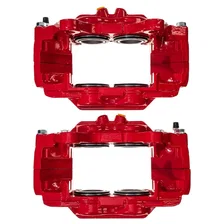 Front RED CALIPER PAIR W/O BRKT image 5