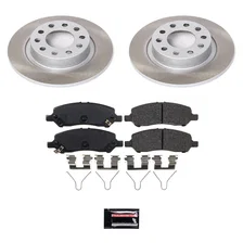 Rear SEMI-COATED ROTOR KIT for Dodge Dart image 1