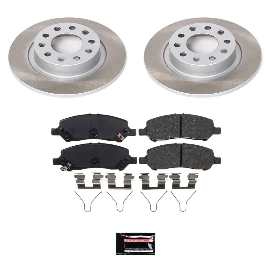 Rear SEMI-COATED ROTOR KIT for Dodge Dart
