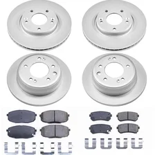 Front and Rear Z17 COATED BRAKE KIT for Hyundai Elantra image 2