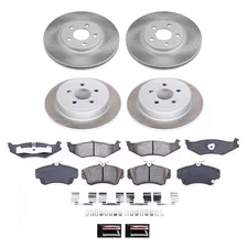 Front and Rear SEMI-COATED ROTOR KIT for Chrysler PT Cruiser image 1
