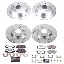 Front and Rear Z26 STREET BRAKE KIT for Nissan Sentra image 2