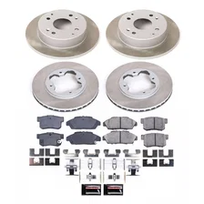 Front and Rear SEMI-COATED ROTOR KIT for Honda Accord image 1