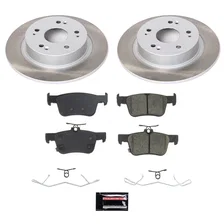 Rear SEMI-COATED ROTOR KIT for Honda Accord image 1
