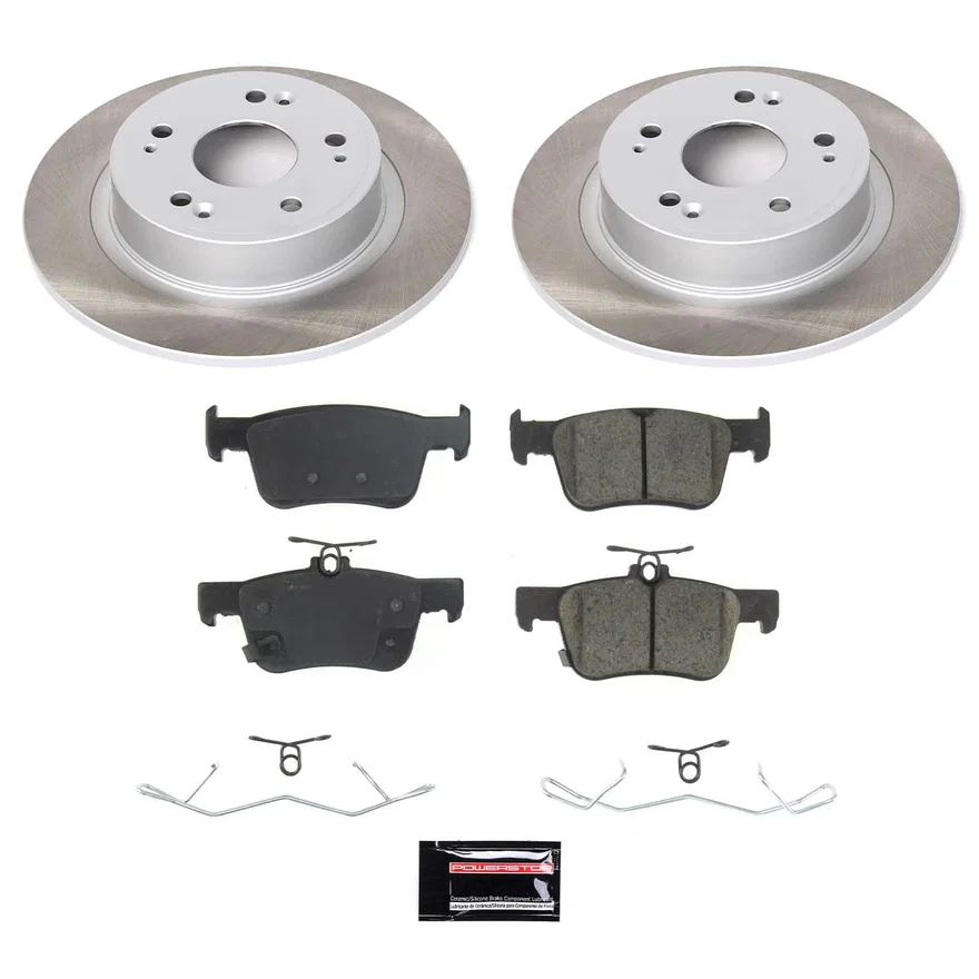 Rear SEMI-COATED ROTOR KIT for Honda Accord