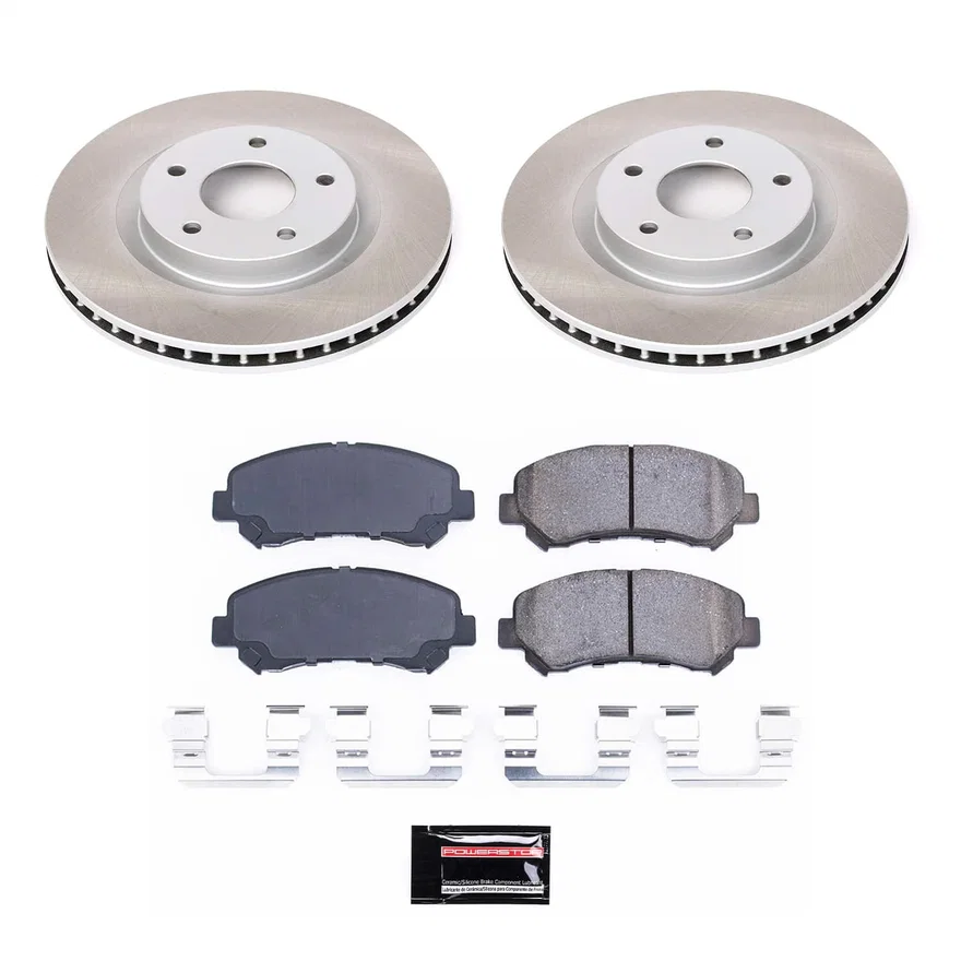 Front SEMI-COATED ROTOR KIT for Nissan