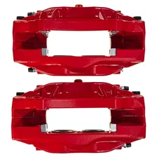 Front RED CALIPER PAIR W/O BRKT for Acura TL image 5