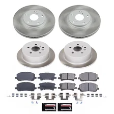 Front and Rear SEMI-COATED ROTOR KIT for Toyota Highlander image 1