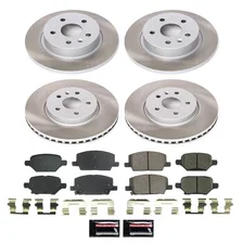 Front and Rear SEMI-COATED ROTOR KIT image 1