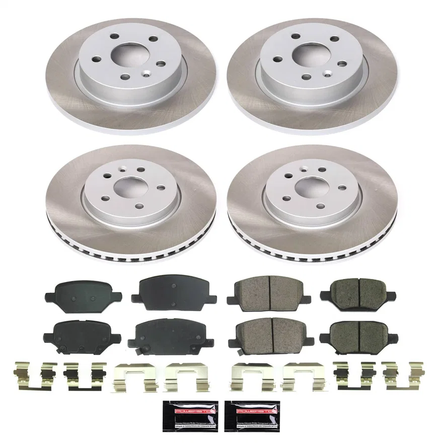 Front and Rear SEMI-COATED ROTOR KIT